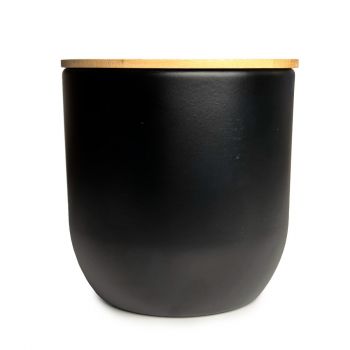 Round Bamboo Tin – Black (12 units)