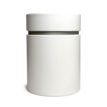 Metal Accent Double Lid Tin – White (12 units)