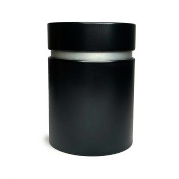 Metal Accent Double Lid Tin – Black (12 units)