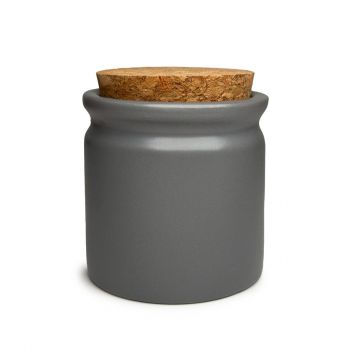 Ceramic Cork Jar – Grey (6 units)