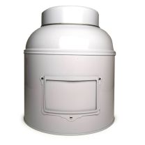 Boîte à thé ronde classique victorienne – Blanche (1,5 kg)