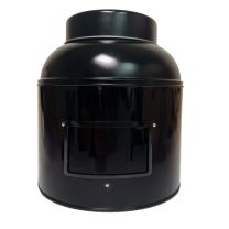 Boîte à thé ronde classique victorienne – Noir (1,5 kg)