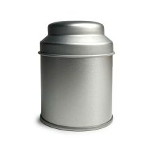 Boîte à thé ronde à couvercle bombé victorienne – Argent (20 g)