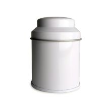 Boîte à thé ronde à couvercle bombé victorienne – Blanc (20 g)