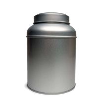 Boîte à thé ronde à couvercle bombé victorien – Argentée (150 g)