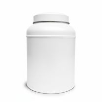 Boîte à thé ronde à couvercle bombé victorien – Blanche (150 g)