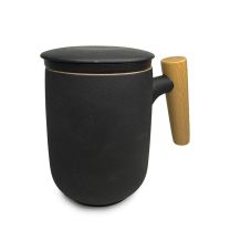 Tazza Aura Nordic Wood con Infusore - Nero
