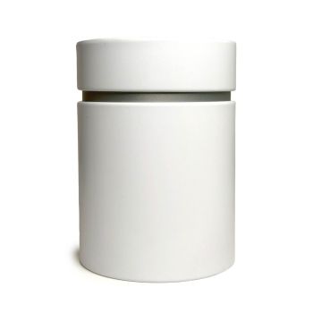Metal Accent Double Lid Tin – White (12 units)