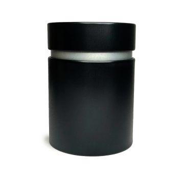 Metal Accent Double Lid Tin – Black (12 units)