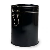 Lata victoriana con cierre de clip – Negra (150 g)