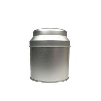 Victorian Domed Round Tea Storage Tin – Silver (50 g)