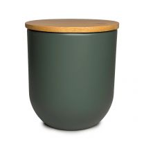 Runde Bamboo-Dose – Grün