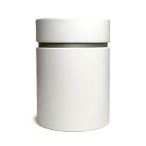 Metal Accent Double Lid-Dose – Weiß
