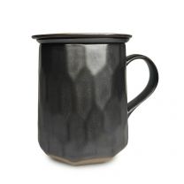 Tasse Titan Metal Glaze avec Infuseur - Noir