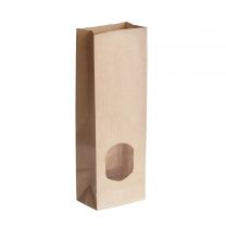 Bolsas de papel kraft con ventana talla M (aprox. 250g)