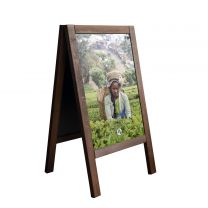 Motif remplaçable en alu Dibond " plantation de thé" pour le porte-tableau en hêtre