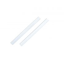 Barrettes de fermeture blanches 8 x 110 mm