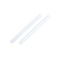 Barrettes de fermeture blanches 8 x 140 mm