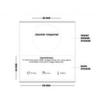 Darjeeling FTGFOP1 Snowview DJ 4/23 BIO - CD- Adhesivo redondo transparente (etiqueta para imán de Caddy)